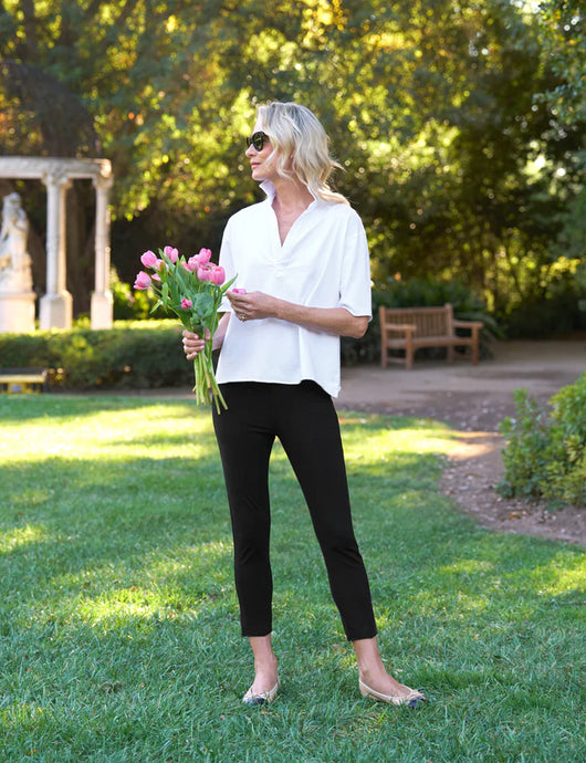 Frank & Eileen Patty Short Sleeve Popover | White