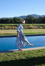 Load image into Gallery viewer, Maison Marigold Newport TOP | Blue &amp; Green Blockprint