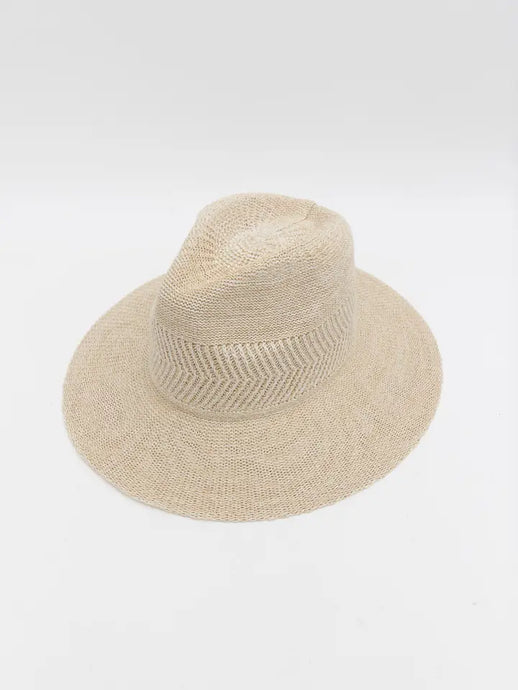 Vero Raffia Pinched Front Hat