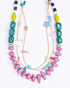 Gather Goods Short Mixed Media Necklace