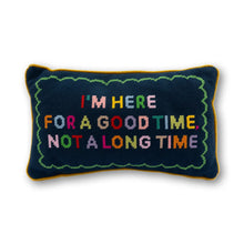 Load image into Gallery viewer, Furbish Studio Good Time Needlepoint Pillow