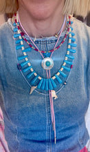 Load image into Gallery viewer, Gather Goods Graduated Turquoise Necklace