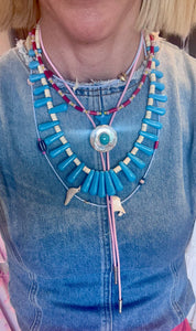 Gather Goods Graduated Turquoise Necklace