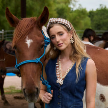 Load image into Gallery viewer, Lele Sadoughi Walnut Knotted Gingham Headband