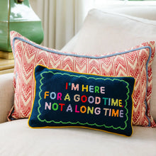 Load image into Gallery viewer, Furbish Studio Good Time Needlepoint Pillow