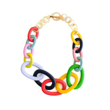 Load image into Gallery viewer, Rainbow Link Necklace
