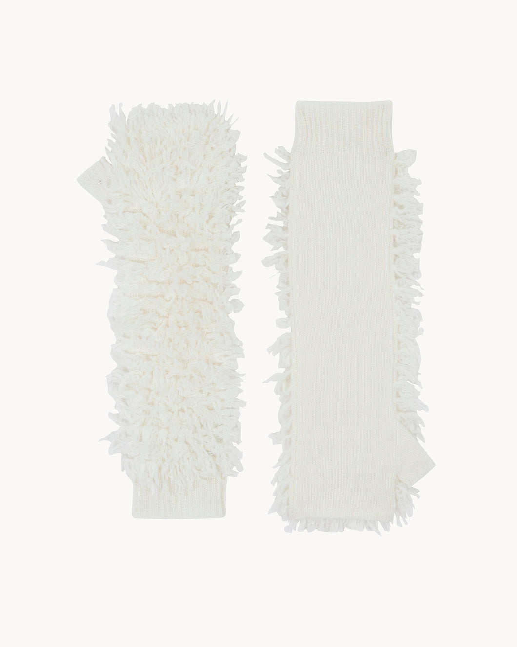 Kujten Paris Sotchi Yeti Cashmere Mittens | Blanc Organic