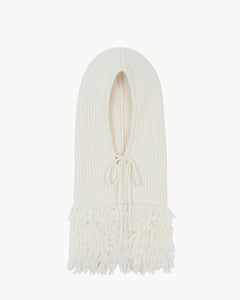 Kujten Paris Sybel Yeti Cashmere Hood | Blanc Organic