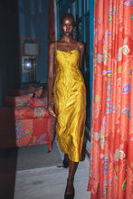 Load image into Gallery viewer, Hunter Bell Amal Dress | Gilded Jacuard