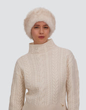Load image into Gallery viewer, Herno Faux Fur Headband | Latte &amp; Chantilly