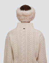 Load image into Gallery viewer, Herno Faux Fur Headband | Latte &amp; Chantilly