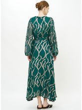 Load image into Gallery viewer, Oliphant Wrap Dress | Borealis Jade