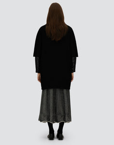 Herno Coat In Luxury Wool & Nylon Ultralight | Black