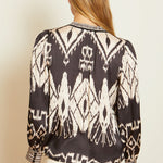 Load image into Gallery viewer, Caballero Spencer Top | Ikat Tapestry