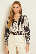 Load image into Gallery viewer, Caballero Spencer Top | Ikat Tapestry