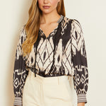 Load image into Gallery viewer, Caballero Spencer Top | Ikat Tapestry