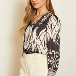 Load image into Gallery viewer, Caballero Spencer Top | Ikat Tapestry
