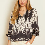 Load image into Gallery viewer, Caballero Spencer Top | Ikat Tapestry