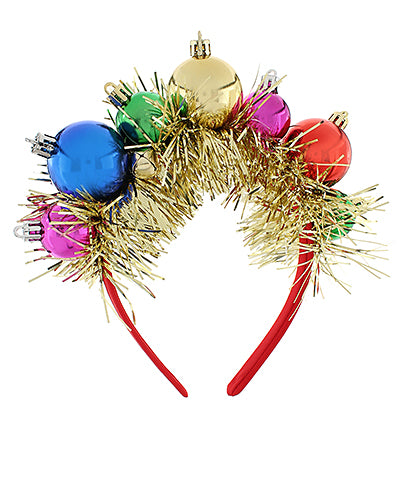 Christmas Ornament Tinsel Headband