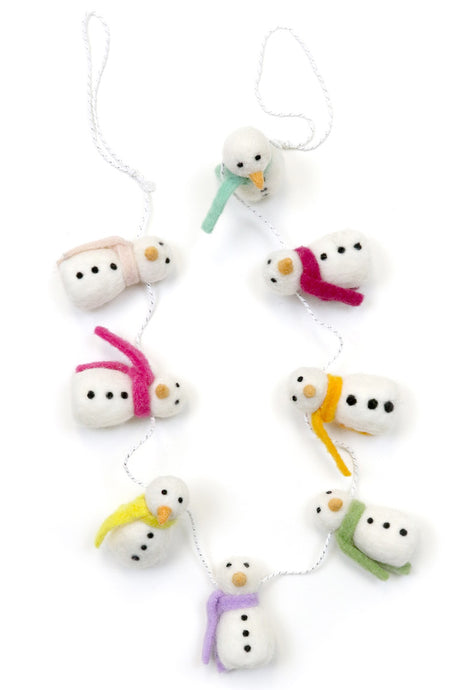 Merry & Bright Snowman Garland