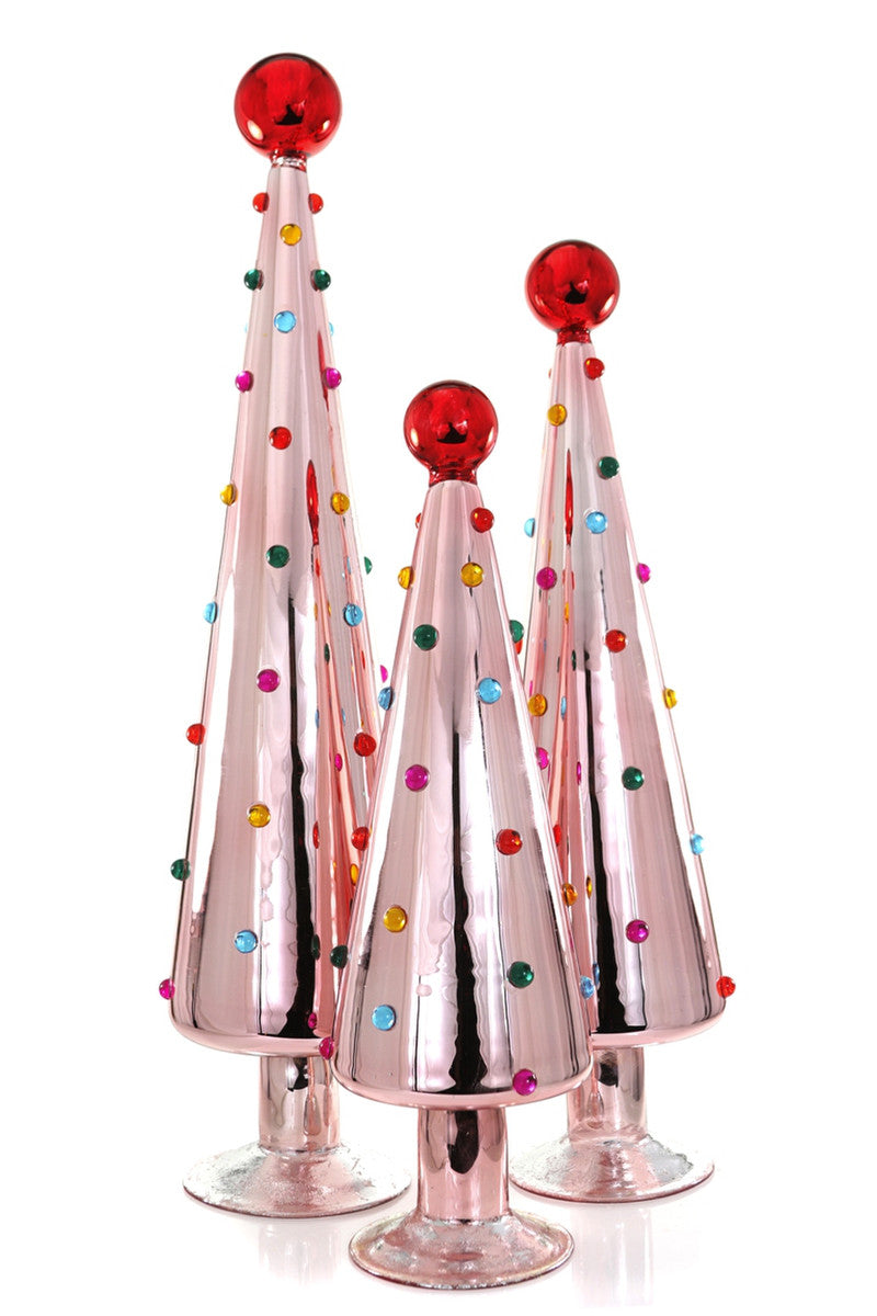 Confetti Polka Dot Christmas Trees | Set Of 3