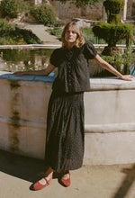 Load image into Gallery viewer, Ciao Lucia Enika Black Cotton Voile Skirt