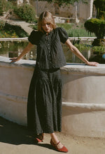 Load image into Gallery viewer, Ciao Lucia Enika Black Cotton Voile Skirt