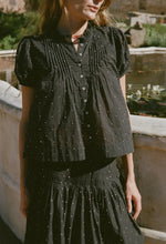 Load image into Gallery viewer, Ciao Lucia Laila Top Black Cotton Voile