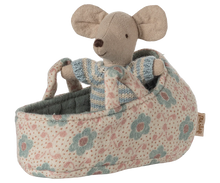 Load image into Gallery viewer, Maleg Baby Mouse in Carry Cot | Blue