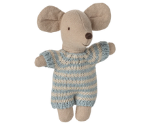 Load image into Gallery viewer, Maleg Baby Mouse in Carry Cot | Blue