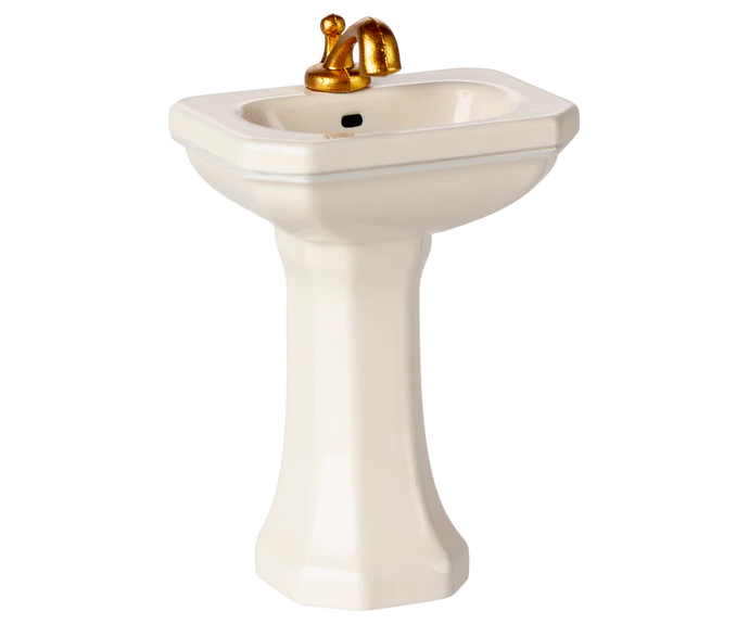 Maileg Bathroom Sink Mouse | Off White