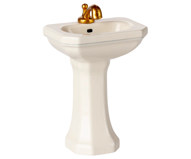 Maileg Bathroom Sink Mouse | Off White