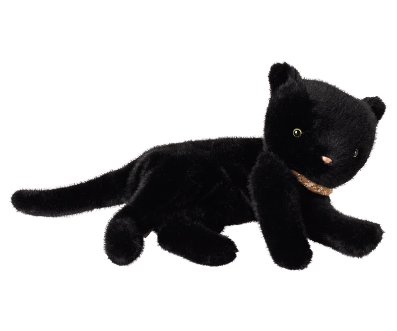 Maileg Sleeping Plush Kitten | Black Medium