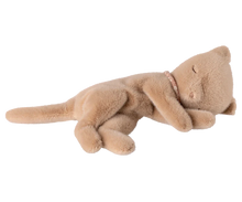 Load image into Gallery viewer, Maileg Sleeping Kitten Plush, Small | Cream Peach