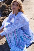 Load image into Gallery viewer, Oliphant V-Neck Smocked Waist Midi | Capri Blue