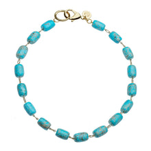 Load image into Gallery viewer, Jane Win Chunky Turquoise Lariat Necklace