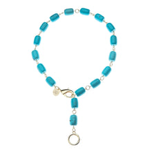 Load image into Gallery viewer, Jane Win Chunky Turquoise Lariat Necklace