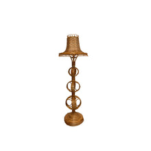 Load image into Gallery viewer, Pair Of Topiary Rattan Lamps With Shades