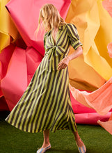 Load image into Gallery viewer, Hunter Bell Iris Dress | Evergreen Stripe