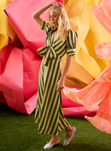 Load image into Gallery viewer, Hunter Bell Iris Dress | Evergreen Stripe