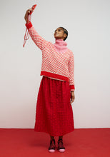 Load image into Gallery viewer, Dr. Bloom Jersey Optimist Knit | Pink &amp; Red