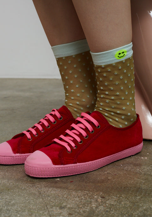 Dr. Bloom Barcelona La Bamba Sneakers | Pink & Red