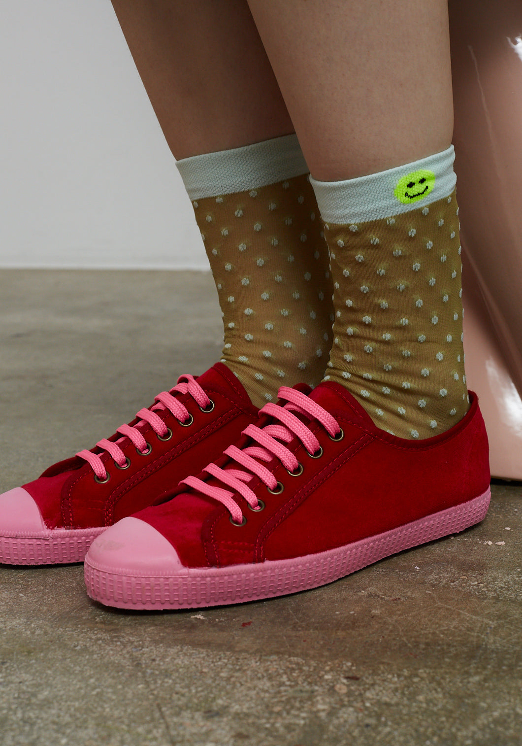 Dr. Bloom Barcelona La Bamba Sneakers | Pink & Red