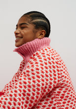 Load image into Gallery viewer, Dr. Bloom Jersey Optimist Knit | Pink &amp; Red
