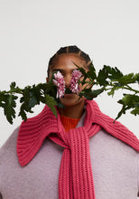 Load image into Gallery viewer, Dr. Bloom Bow Sweater Collar Scarf | Pink