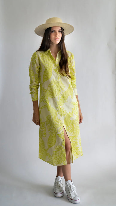 Las Sureñas Tunic Dress | Lime