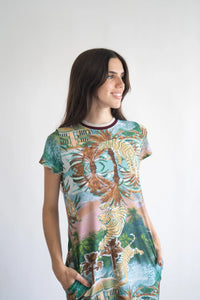 Las Sureñas Jersey Long T-Shirt Dress | Paradise