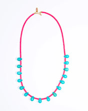 Load image into Gallery viewer, Gather Goods Green Jade and Vinyl Beaded Necklace