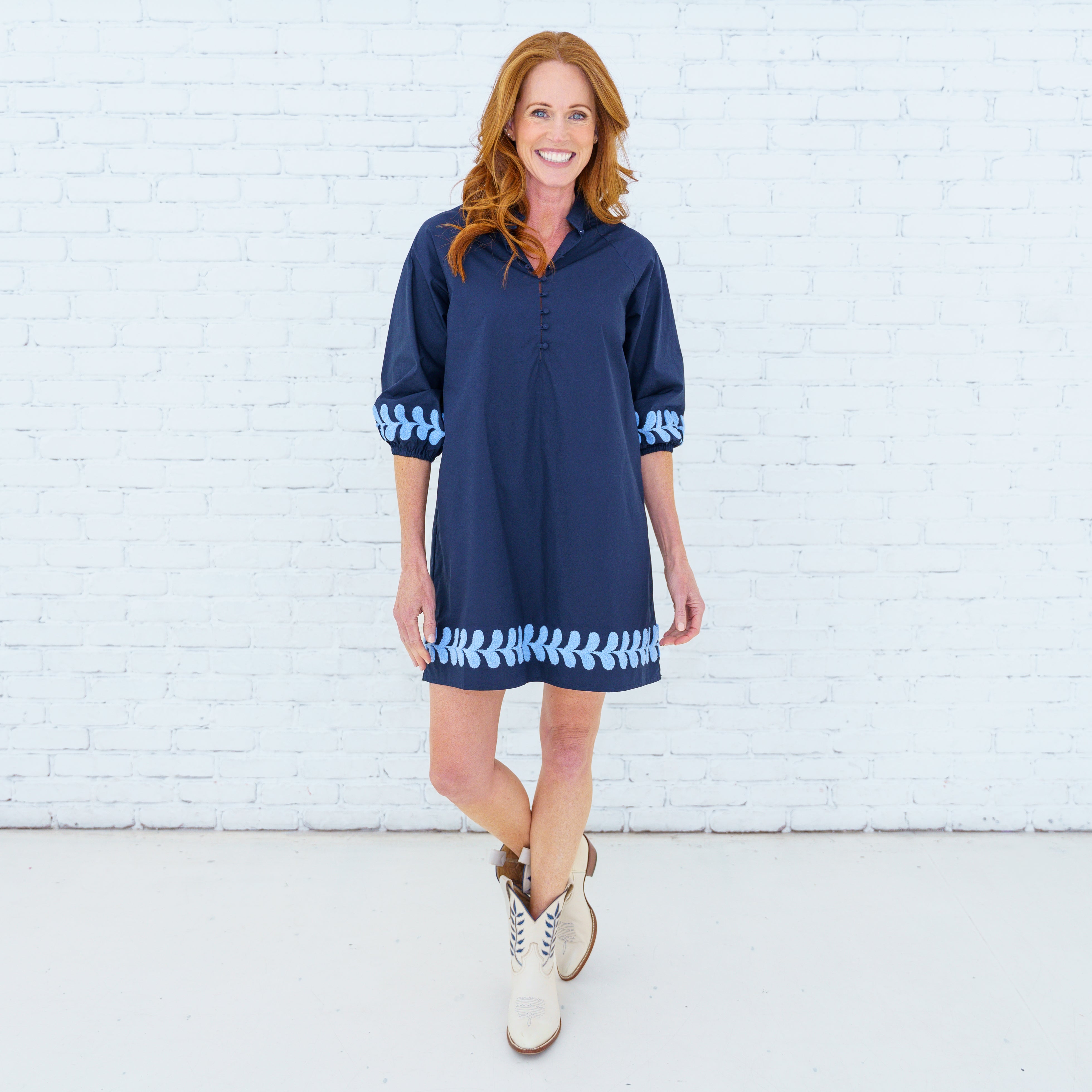 Caryn Lawn Jenny Dress | Navy – Cat & Kate Boutique