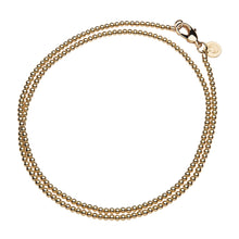 Load image into Gallery viewer, Jane Win Gold Bead Double Wrap Necklace